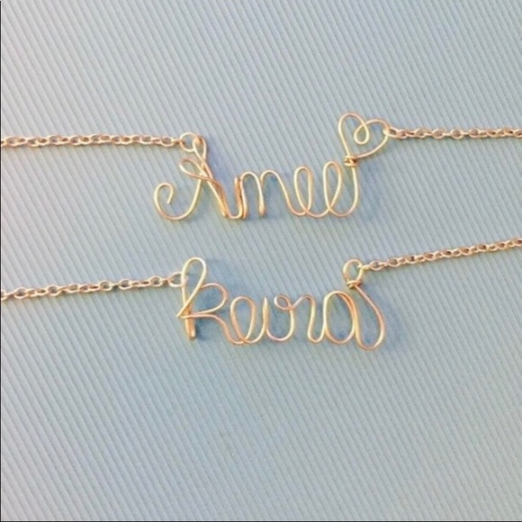 Sale!! Personalized Monogram Name Necklace Custom - Picture 3 of 8